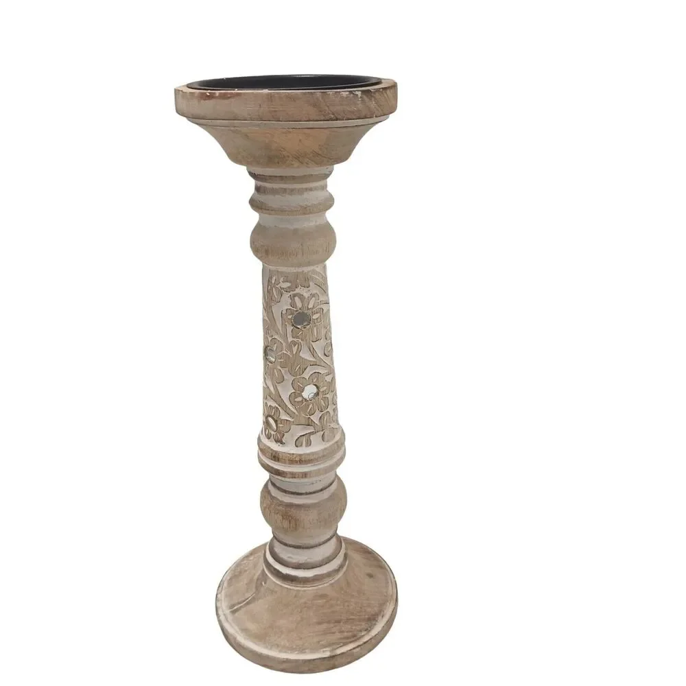 Exotic Pillar Carved Wood  12